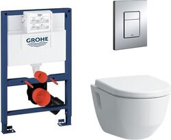 Комплект инсталляции Grohe Rapid SL 38526000 и подвесного унитаза Laufen Pro Rimless 820964