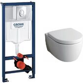 Комплект инсталляции Grohe Rapid SL 38721001 и подвесного унитаза Geberit iCon Rimfree