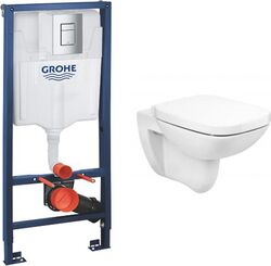 Комплект инсталляции Grohe Rapid SL 38772001 и подвесного унитаза Roca Debba Rimless