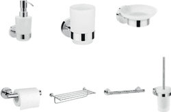 Набор аксессуаров для ванной и туалета Hansgrohe Logis Universal 03.4