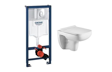 Комплект инсталляции Grohe Rapid SL 38721001 и подвесного унитаза Weltwasser WW SK Kehlbach 004