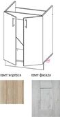 Нижний шкаф для кухни Интерлиния Мила Хольц НШ60м/НШ80м