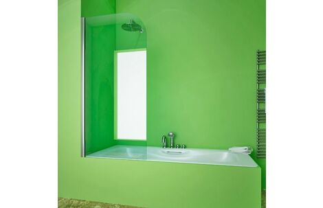 Неподвижная стеклянная шторка для ванны GuteWetter Lux Pearl GV-601A
