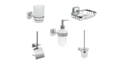 Набор аксессуаров для ванной и туалета Fixsen Kvadro 2.01