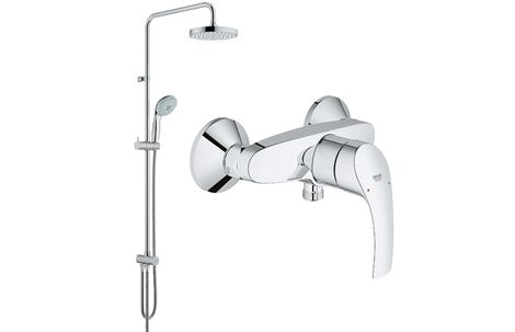 Набор смесителя и душевой системы Grohe Eurosmart 124410