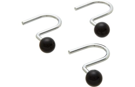 Крючки для шторки Carnation Home Fashions Ball Type Hook Black