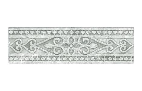 Absolut Keramika Papiro A grey cenefa 29.8x9.8