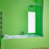Неподвижная стеклянная шторка для ванны GuteWetter Lux Pearl GV-601AS
