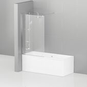 Неподвижная стеклянная шторка для ванны Cezares Liberta V-1