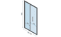 Стеклянная душевая дверь Rea Rapid Fold