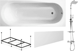 Готовое решение: акриловая ванна Lavinia Boho Biore с душевой системой Weltwasser TS 5280