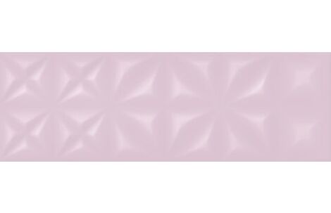 Cersanit Lila розовый Рельеф 75x25