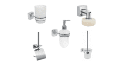 Набор аксессуаров для ванной и туалета Fixsen Kvadro 1.01