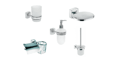 Набор аксессуаров для ванной и туалета Fixsen Kvadro 4.02