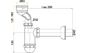 Сифон для писсуара AlcaPlast A45A