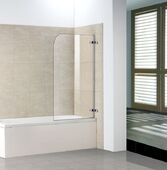 Распашная стеклянная душевая шторка для ванны Weltwasser WW100 100D1