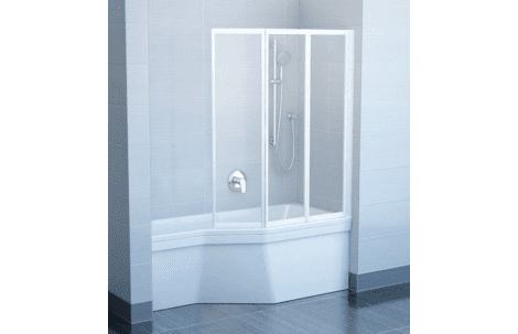 Складная стеклянная шторка для ванны Ravak VS3
