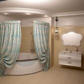 Шторка для ванной комнаты Aima Design У37614 бирюзовая