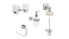 Набор аксессуаров для ванной и туалета Fixsen Kvadro 5