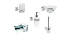 Набор аксессуаров для ванной и туалета Fixsen Kvadro 3.02