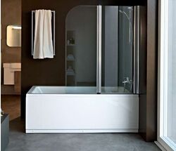 Складная стеклянная шторка для ванны Kolpa-san Sole TP 112